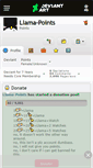 Mobile Screenshot of llama-points.deviantart.com
