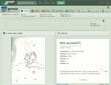 Tablet Screenshot of gamerjd.deviantart.com