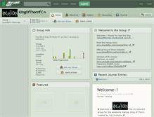 Tablet Screenshot of kingofthornfc.deviantart.com