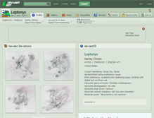 Tablet Screenshot of leptonyx.deviantart.com