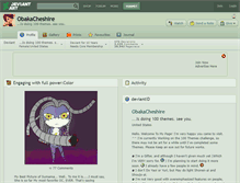 Tablet Screenshot of obakacheshire.deviantart.com