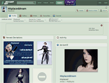 Tablet Screenshot of misplaceddream.deviantart.com