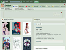 Tablet Screenshot of maxmena.deviantart.com