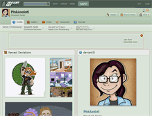 Tablet Screenshot of pinkaxolotl.deviantart.com