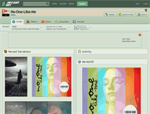 Tablet Screenshot of no-one-like-me.deviantart.com