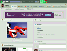 Tablet Screenshot of aknox.deviantart.com