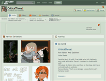 Tablet Screenshot of criticalthreat.deviantart.com