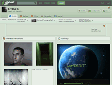 Tablet Screenshot of e-volve-e.deviantart.com