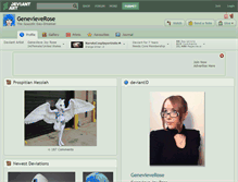 Tablet Screenshot of genevieverose.deviantart.com