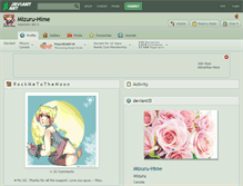 Tablet Screenshot of mizuru-hime.deviantart.com