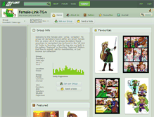 Tablet Screenshot of female-link-tg.deviantart.com