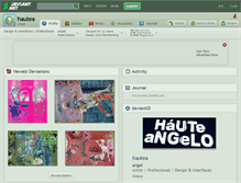 Tablet Screenshot of hautea.deviantart.com
