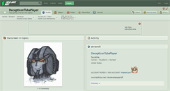 Desktop Screenshot of decepticontubaplayer.deviantart.com