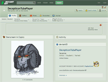 Tablet Screenshot of decepticontubaplayer.deviantart.com