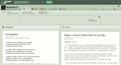 Desktop Screenshot of bellarakel15.deviantart.com