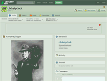 Tablet Screenshot of clicketyclock.deviantart.com