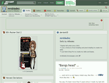 Tablet Screenshot of mrsbladez.deviantart.com
