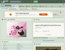 Tablet Screenshot of antoshea.deviantart.com