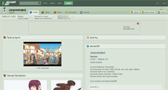Desktop Screenshot of cleanminded.deviantart.com