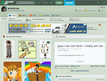 Tablet Screenshot of animlcrosr.deviantart.com