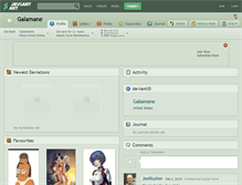 Tablet Screenshot of galamane.deviantart.com