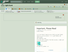 Tablet Screenshot of light-kurai.deviantart.com