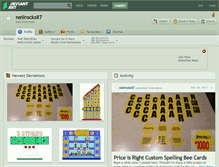 Tablet Screenshot of neilrocks87.deviantart.com