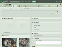 Tablet Screenshot of calvlee88.deviantart.com