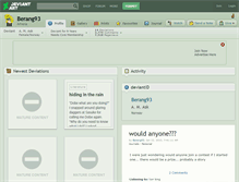 Tablet Screenshot of berang93.deviantart.com
