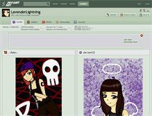 Tablet Screenshot of lavenderlightning.deviantart.com