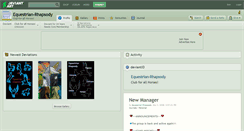 Desktop Screenshot of equestrian-rhapsody.deviantart.com