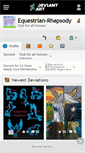 Mobile Screenshot of equestrian-rhapsody.deviantart.com