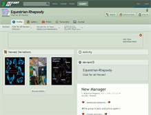 Tablet Screenshot of equestrian-rhapsody.deviantart.com