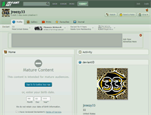 Tablet Screenshot of jreezy33.deviantart.com