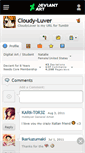 Mobile Screenshot of cloudy-luver.deviantart.com