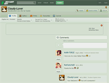 Tablet Screenshot of cloudy-luver.deviantart.com