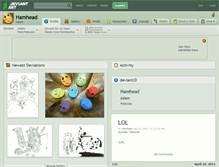 Tablet Screenshot of hamhead.deviantart.com