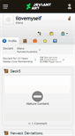 Mobile Screenshot of ilovemyself.deviantart.com
