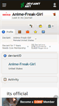 Mobile Screenshot of anime-freak-girl.deviantart.com