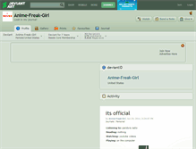 Tablet Screenshot of anime-freak-girl.deviantart.com