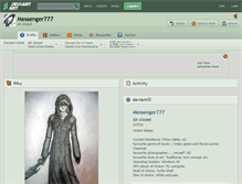 Tablet Screenshot of messenger777.deviantart.com