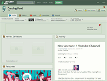 Tablet Screenshot of dancing-dead.deviantart.com