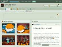 Tablet Screenshot of commanderhavoc.deviantart.com