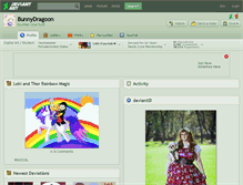 Tablet Screenshot of bunnydragoon.deviantart.com