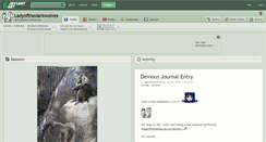 Desktop Screenshot of ladyofthedarkwolves.deviantart.com