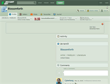 Tablet Screenshot of blossomforth.deviantart.com