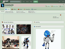 Tablet Screenshot of h2otothe650.deviantart.com