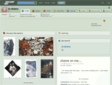 Tablet Screenshot of io-strano.deviantart.com