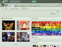 Tablet Screenshot of kjjjii.deviantart.com