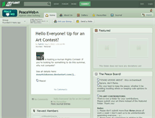 Tablet Screenshot of peaceweb.deviantart.com